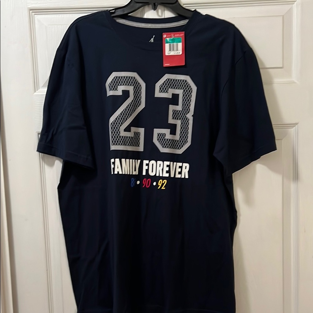 Jordan Navy Blue '23 Family Forever' Short Sleeve Tee